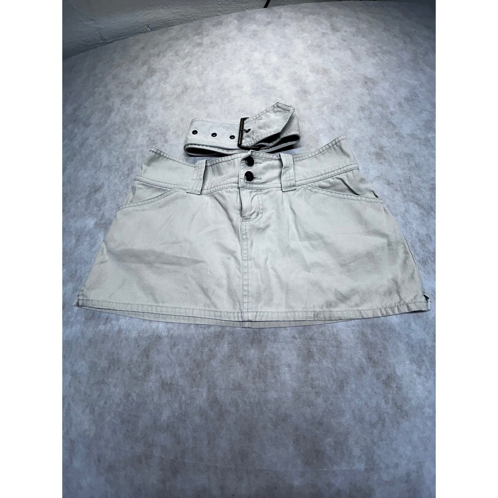 SO Skorts Beige Mini with Belt Casual Everyday Size 7